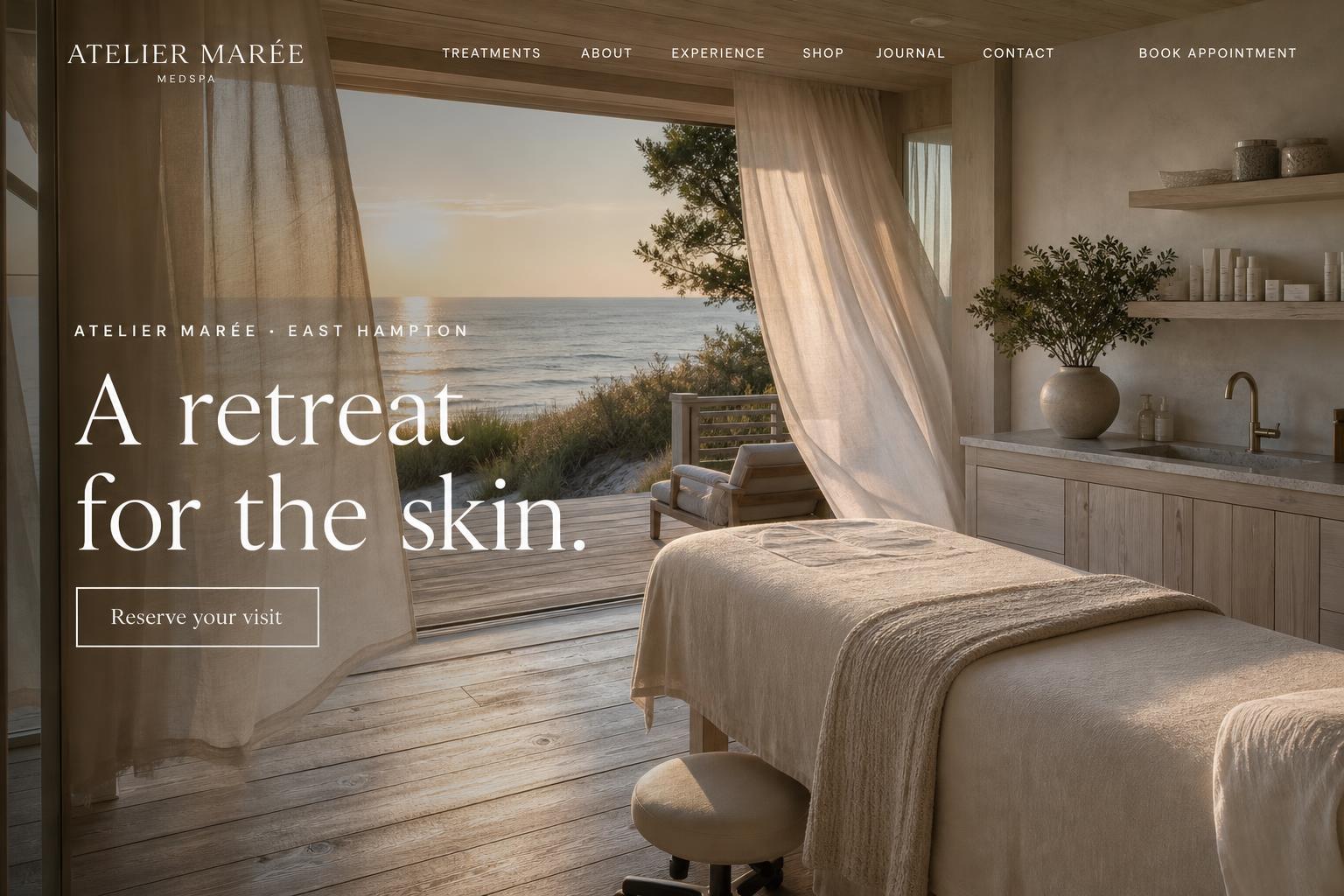 Ojai Wellness Atelier website — Holistic skin & wellness